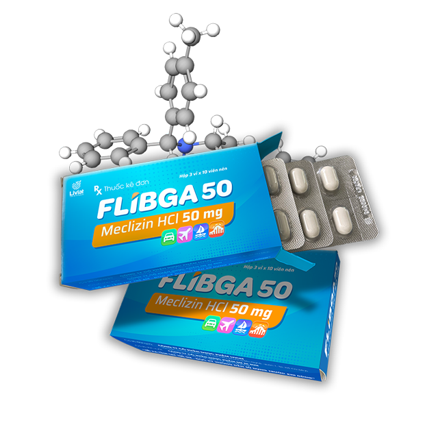 Flibga - Sản phẩm đầu tiên tại Việt Nam chứa hoạt chất Meclizine